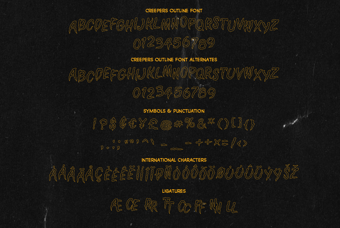 Jeepers Creepers Font Combo Jeepers Creepers Font Combo