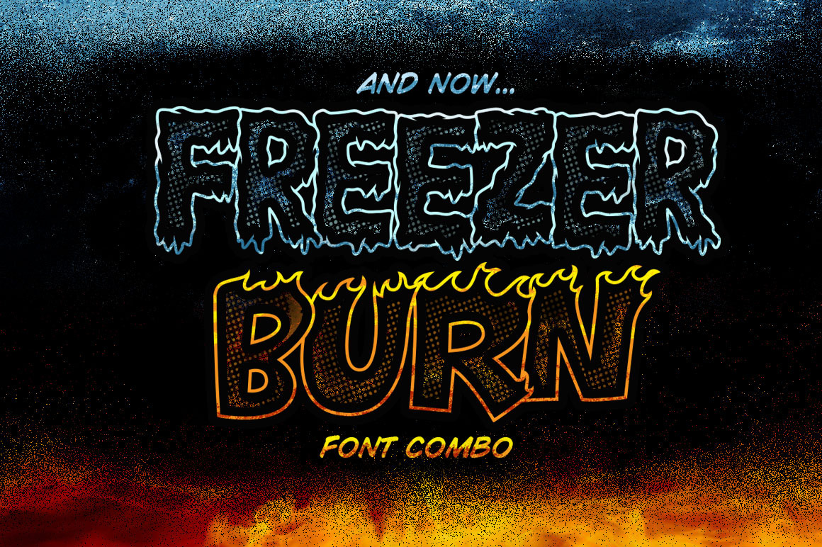 Freezer Burn Font Combo Freezer Burn Font Combo