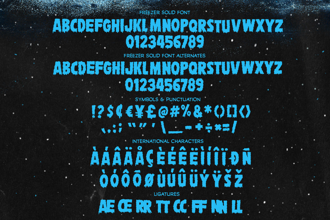 Freezer Burn Font Combo Freezer Burn Font Combo