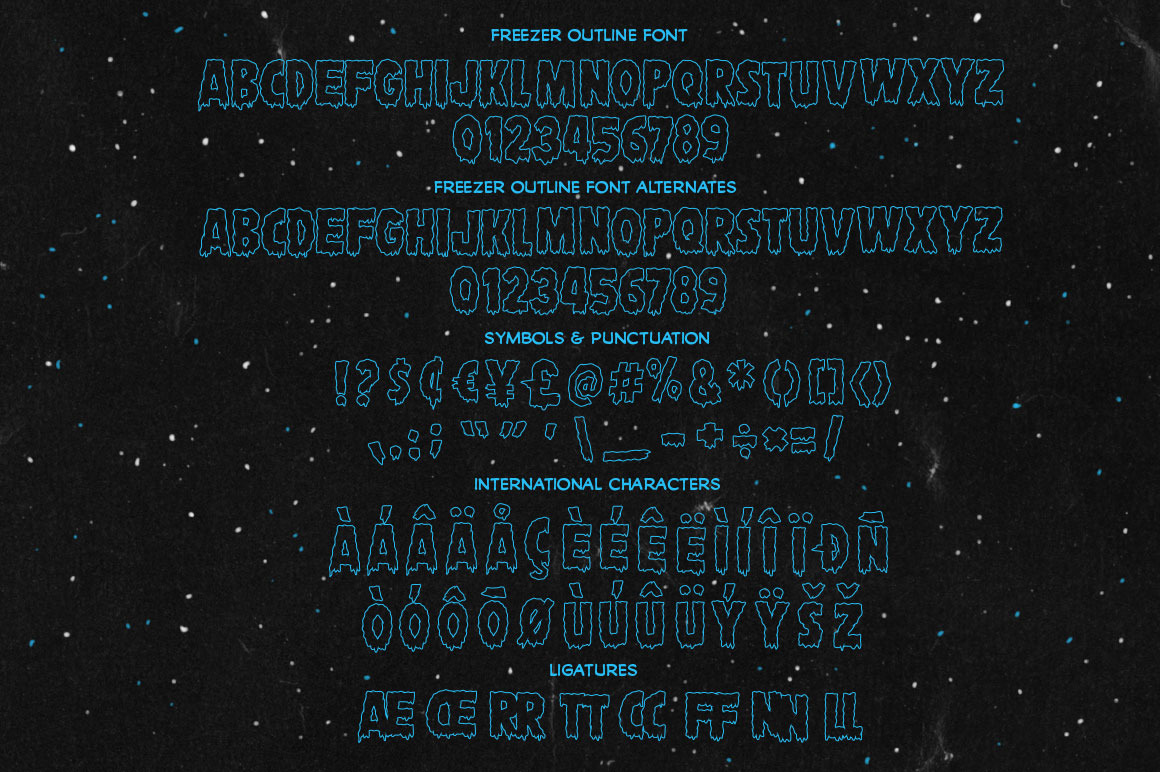 Freezer Burn Font Combo Freezer Burn Font Combo