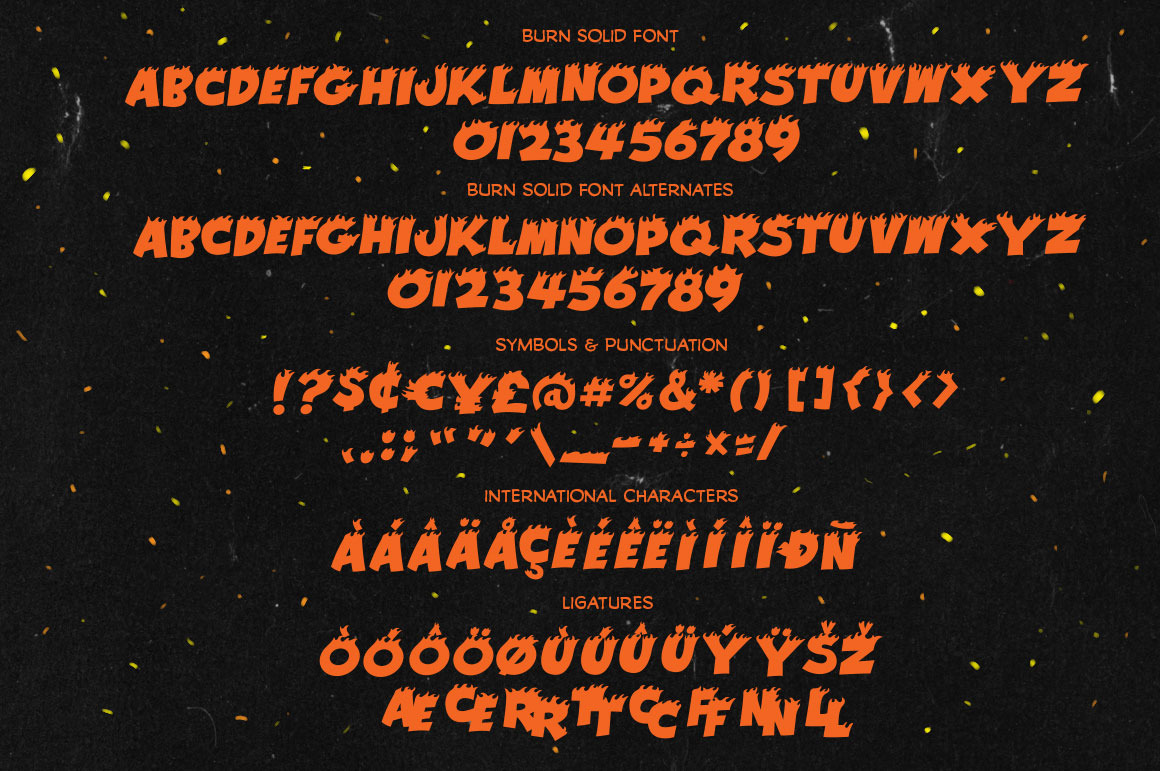 Freezer Burn Font Combo Freezer Burn Font Combo