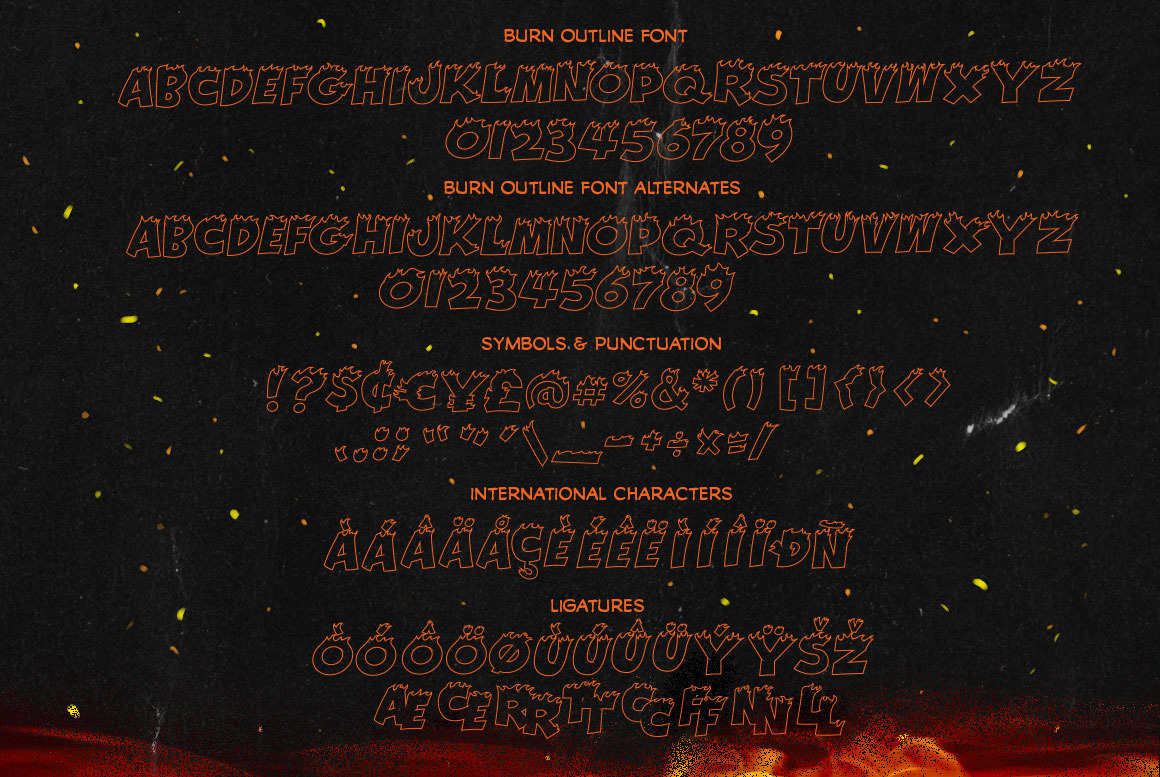 Freezer Burn Font Combo Freezer Burn Font Combo
