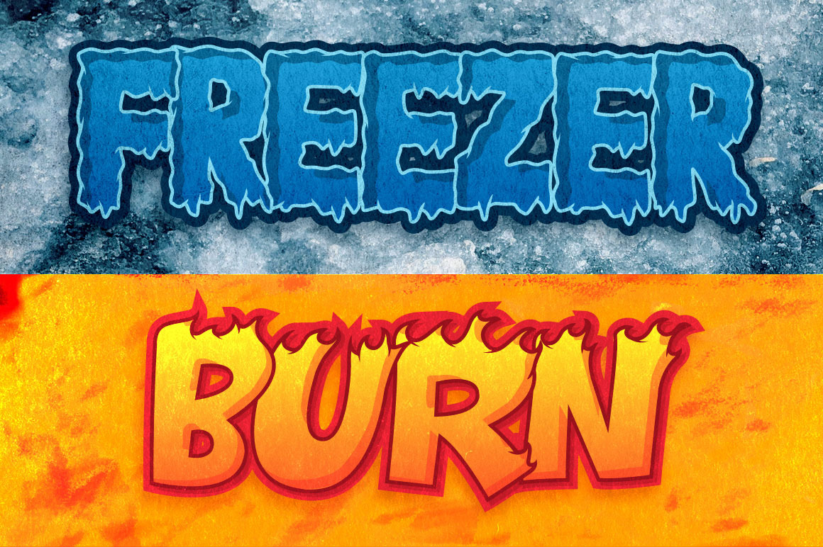 Freezer Burn Font Combo Freezer Burn Font Combo