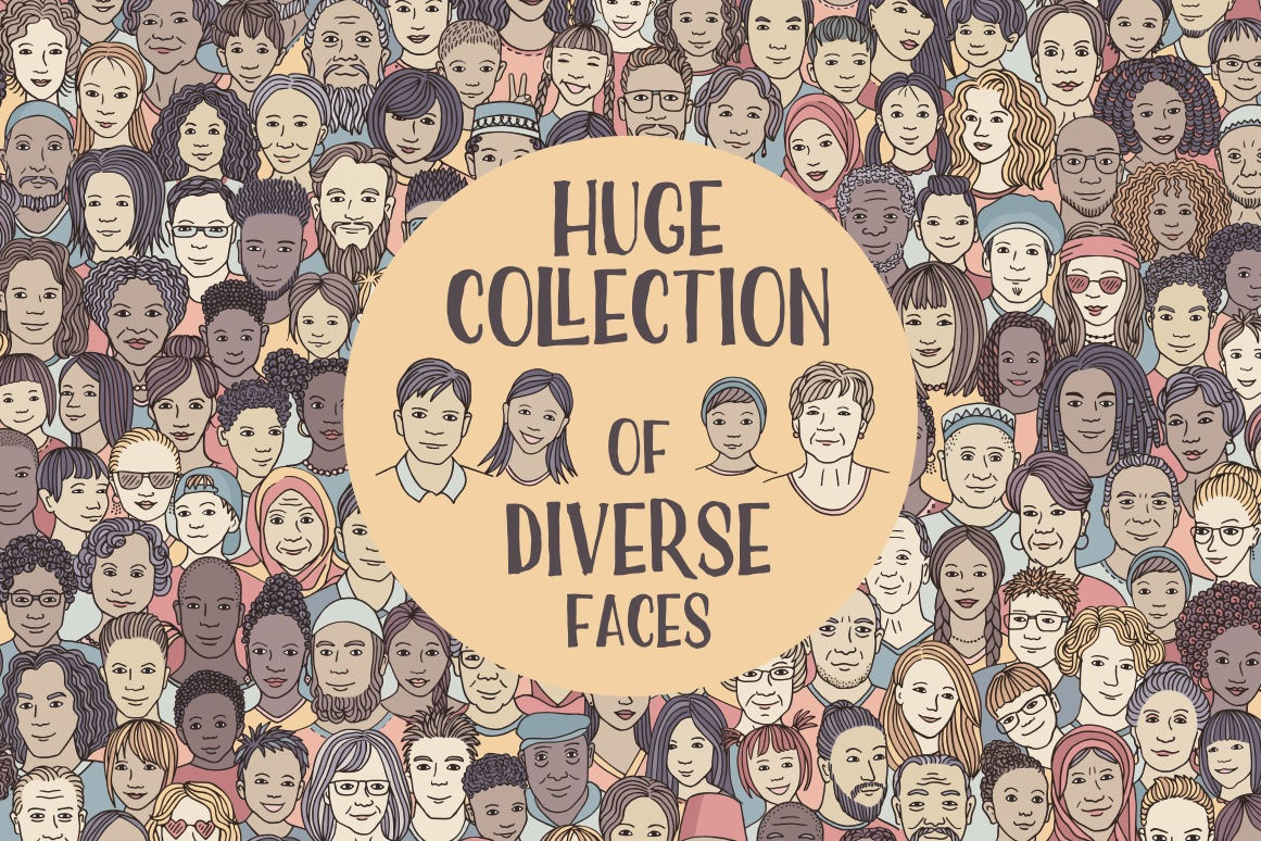 Huge Collection of 220 Diverse Faces Huge Collection of 220 Diverse Faces