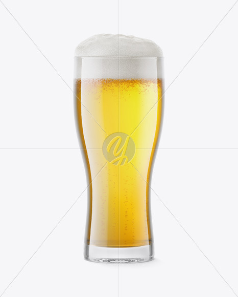 Pilsner Beer Glass Mockup