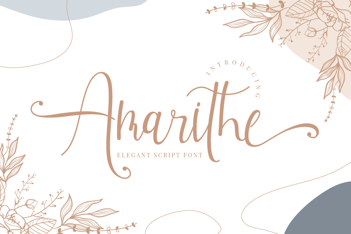 Amarithe - Elegant Script Font Amarithe - Elegant Script Font