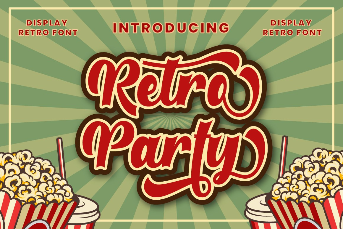 Retro Party - Display Retro Font Retro Party - Display Retro Font