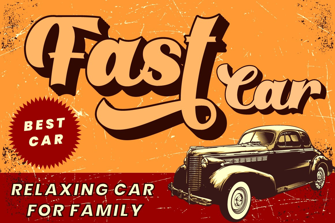 Retro Party - Display Retro Font Retro Party - Display Retro Font
