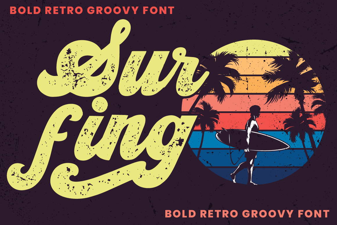 Vintage King - Retro Groovy Font