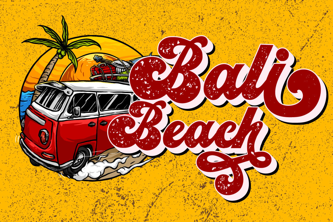 Vintage King - Retro Groovy Font Vintage King - Retro Groovy Font