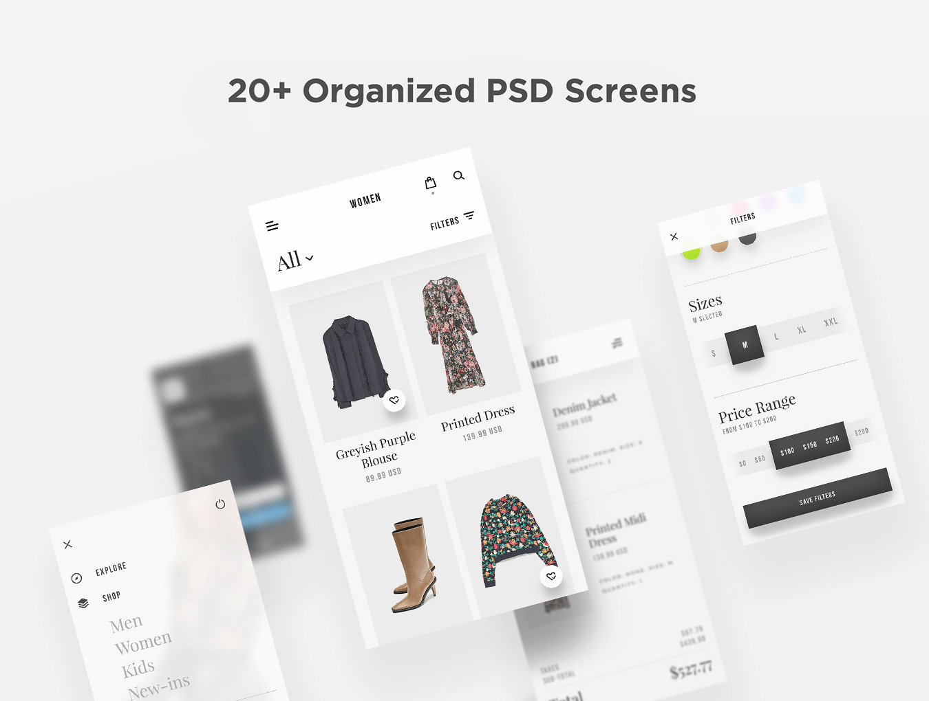Marnie - Elegant Shopping App UI Kit Marnie - Elegant Shopping App UI Kit