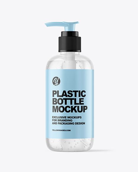 Clear Cosmetic Bottle Mockup