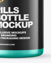 Metallic Pills Bottle Mockup