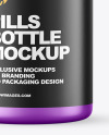 Matte Metallic Pills Bottle Mockup