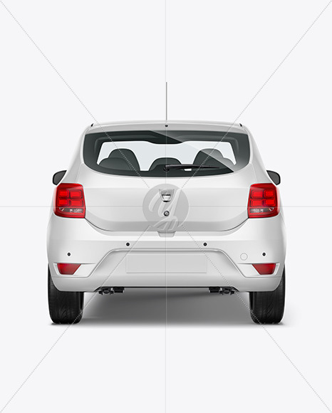 Hatchback Mockup - Back View