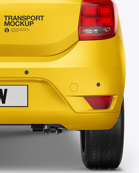 Hatchback Mockup - Back View