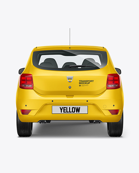 Hatchback Mockup - Back View