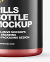 Metallic Pills Bottle Mockup