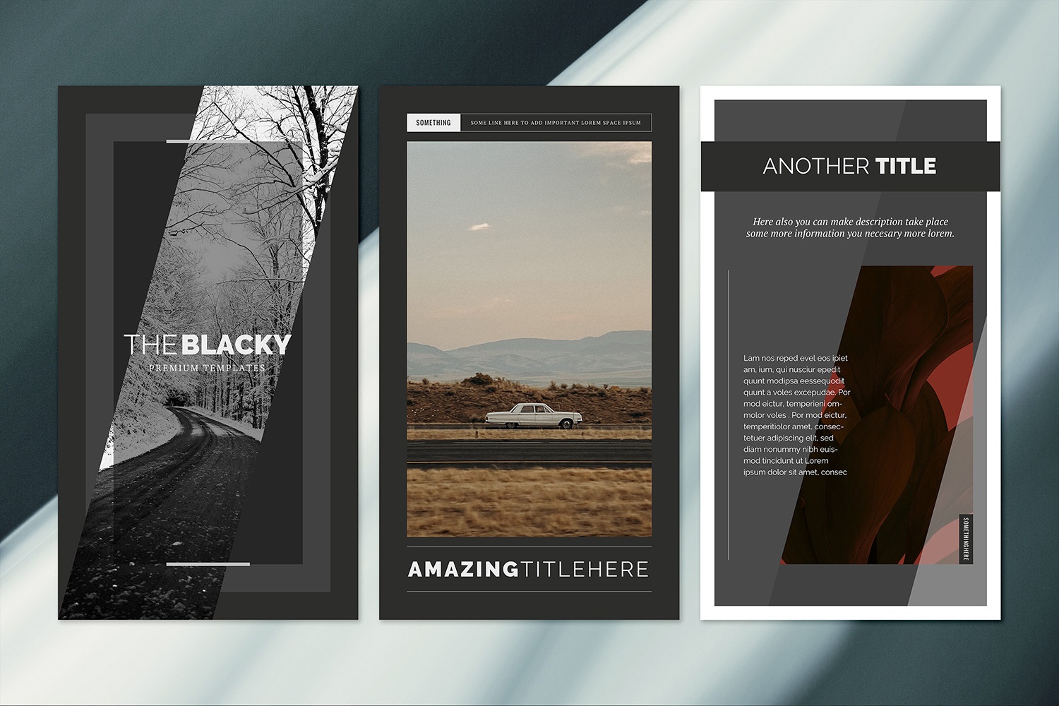 The Blacky Social Media Templates