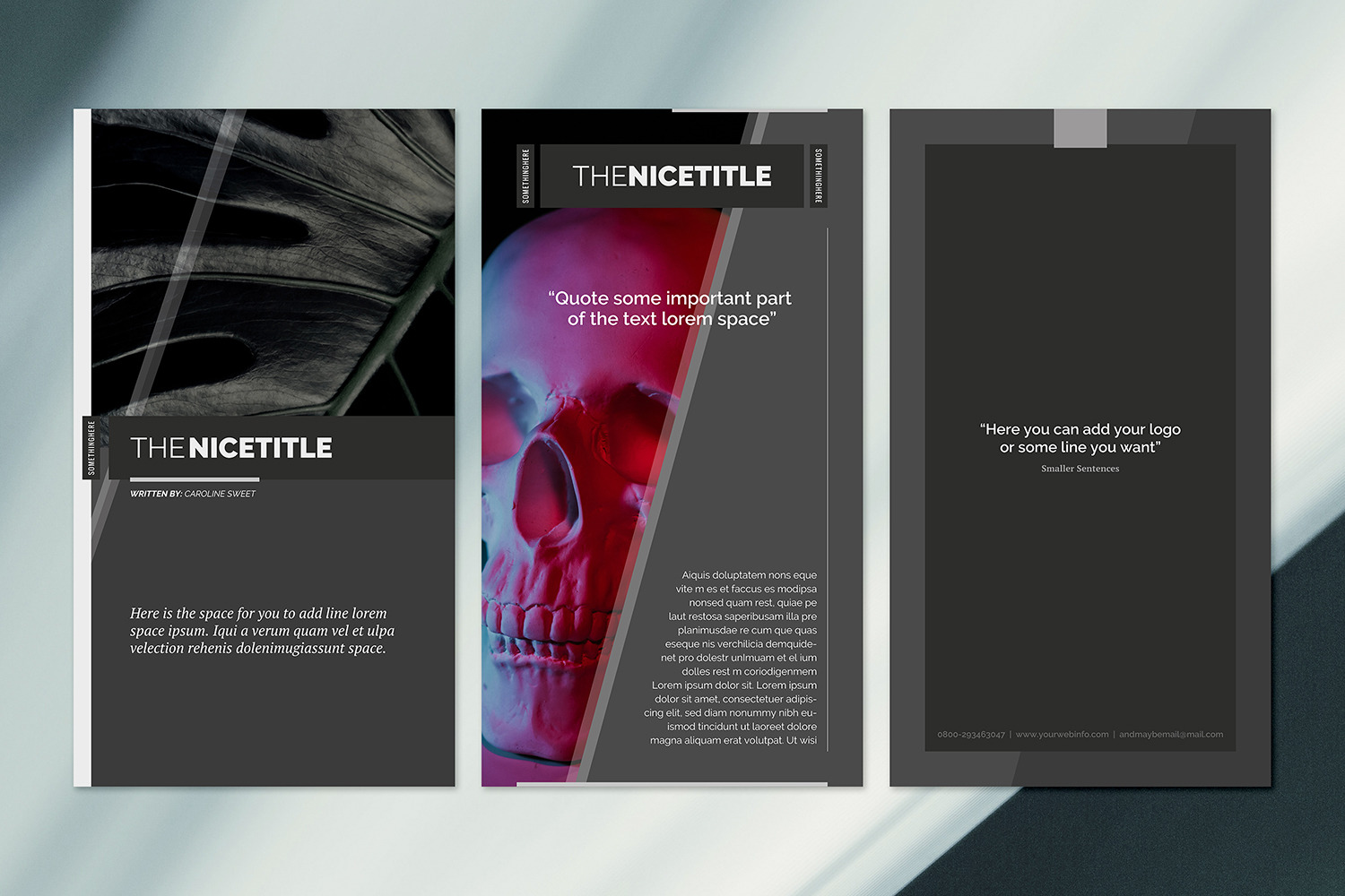 The Blacky Social Media Templates