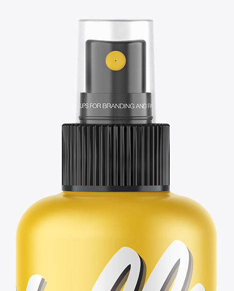 Matte Spray Bottle Mockup