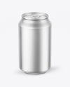 Matte Metallic Drink Can Mockup