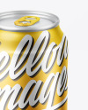 Matte Metallic Drink Can Mockup