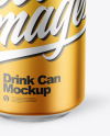 Matte Metallic Drink Can Mockup