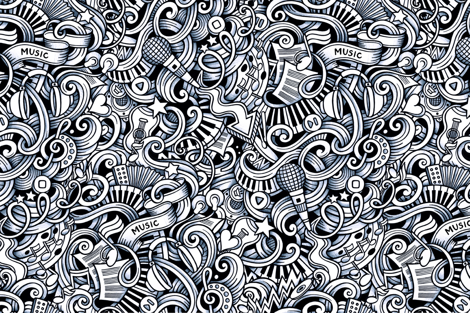 Music Graphic Doodle Patterns